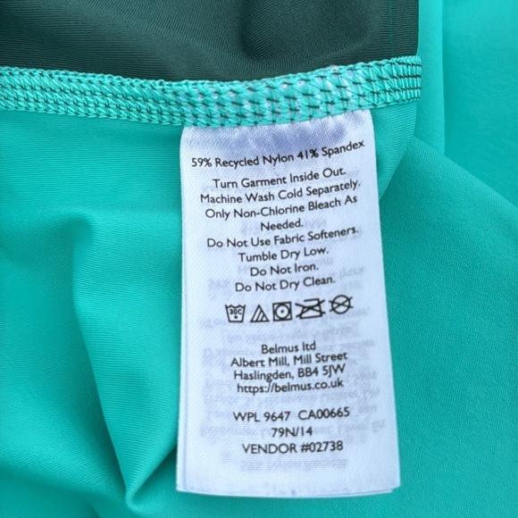 Eddie Bauer Turquoise Blue Shoreline Long Sleeve Rash Guard Shirt Large - Picture 8 of 9